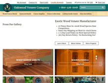 Tablet Screenshot of oakwoodveneer.com